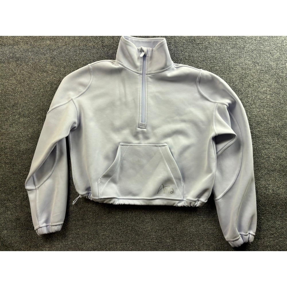 Lululemon Scuba Half Zip Hoodie Women 2 Lilac Oversized Cropped LW3IDXS
